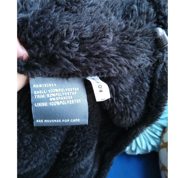 $New Balance Ultra Soft black fleece Zipper Jacket Womens Size L Cozy - Picture 7 of 7